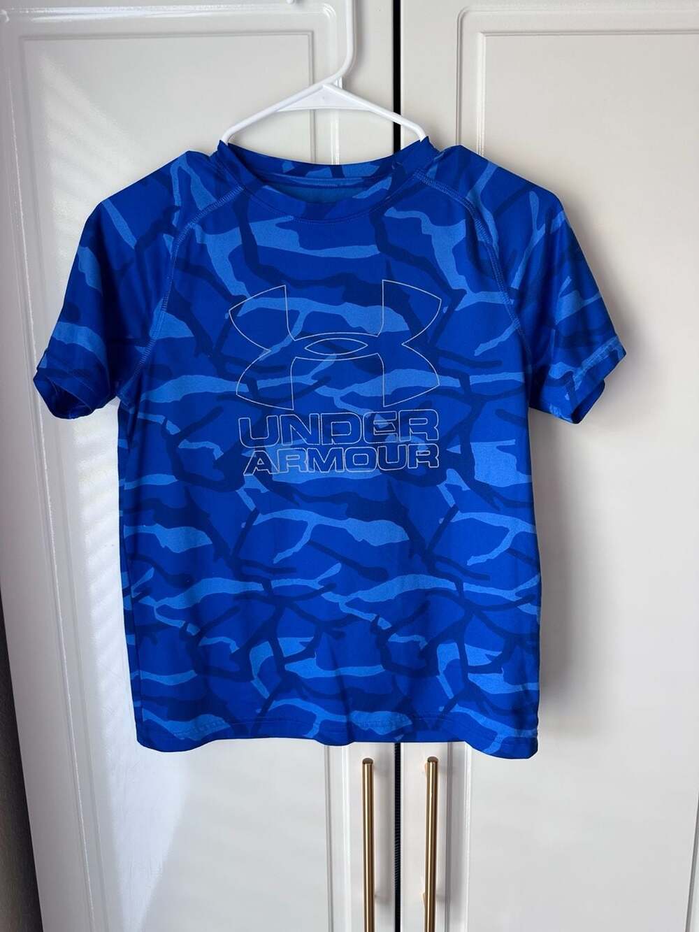 Under Armour Tech Big Logo Printed Boys Short Sleeve T-Shirt Size G/JG